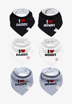 M.M.C. 6 PACK I LOVE MOMMY DADDY - Bavoir - unisex set