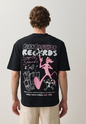 Next, REGULAR FIT - HEAVYWEIGHT PINK PANTHER GRAPHIC NAVY RELAXED FIT T-SHIRT . - T-Shirt print - navy blue