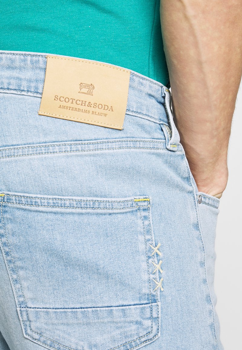 Scotch Soda Paint It Jeans Slim Fit Light Blue Denim Zalando De