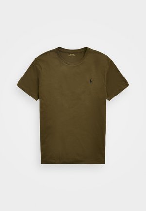 Polo Ralph Lauren CUSTOM SLIM FIT JERSEY CREWNECK T-SHIRT - Osnovna majica kratkih rukava - company olive