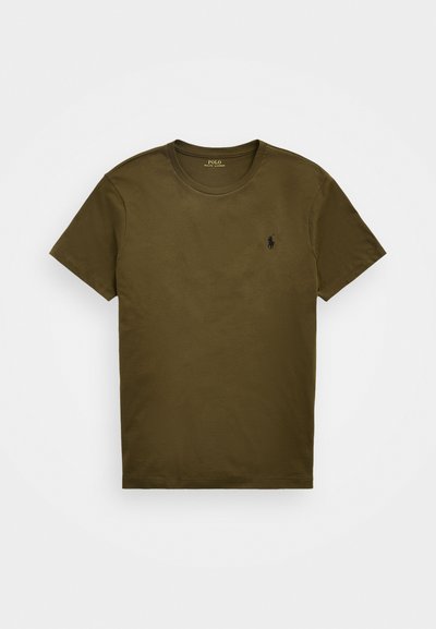 Polo Ralph Lauren CUSTOM SLIM FIT JERSEY CREWNECK T-SHIRT - Βασικό μπλουζάκι - company olive