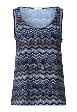 Street One, TOP MIT V-NECK UND KNOTENDETAIL - Top - frozen wave