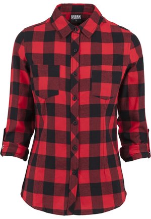 Overhemdblouse - black/red