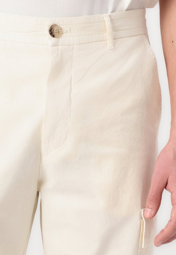 SLH-LOOSE DECLAN - Cargo trousers - egret4