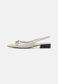 LEATHER - Ballerinaskor med slingback - off-white