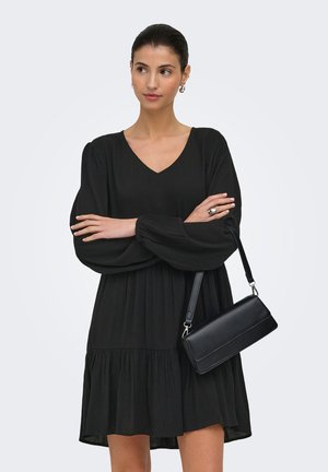 JDY, KLEID JDYLIVA KURZES KLEID - Denné šaty - black