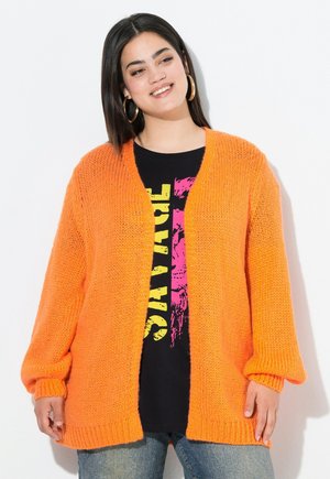CUT WITH BALLOON SLEEVES - Cardigan - orange