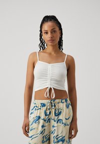 Pieces PCVITO STRAP CROP 2 PACK - Top - blue/bright white