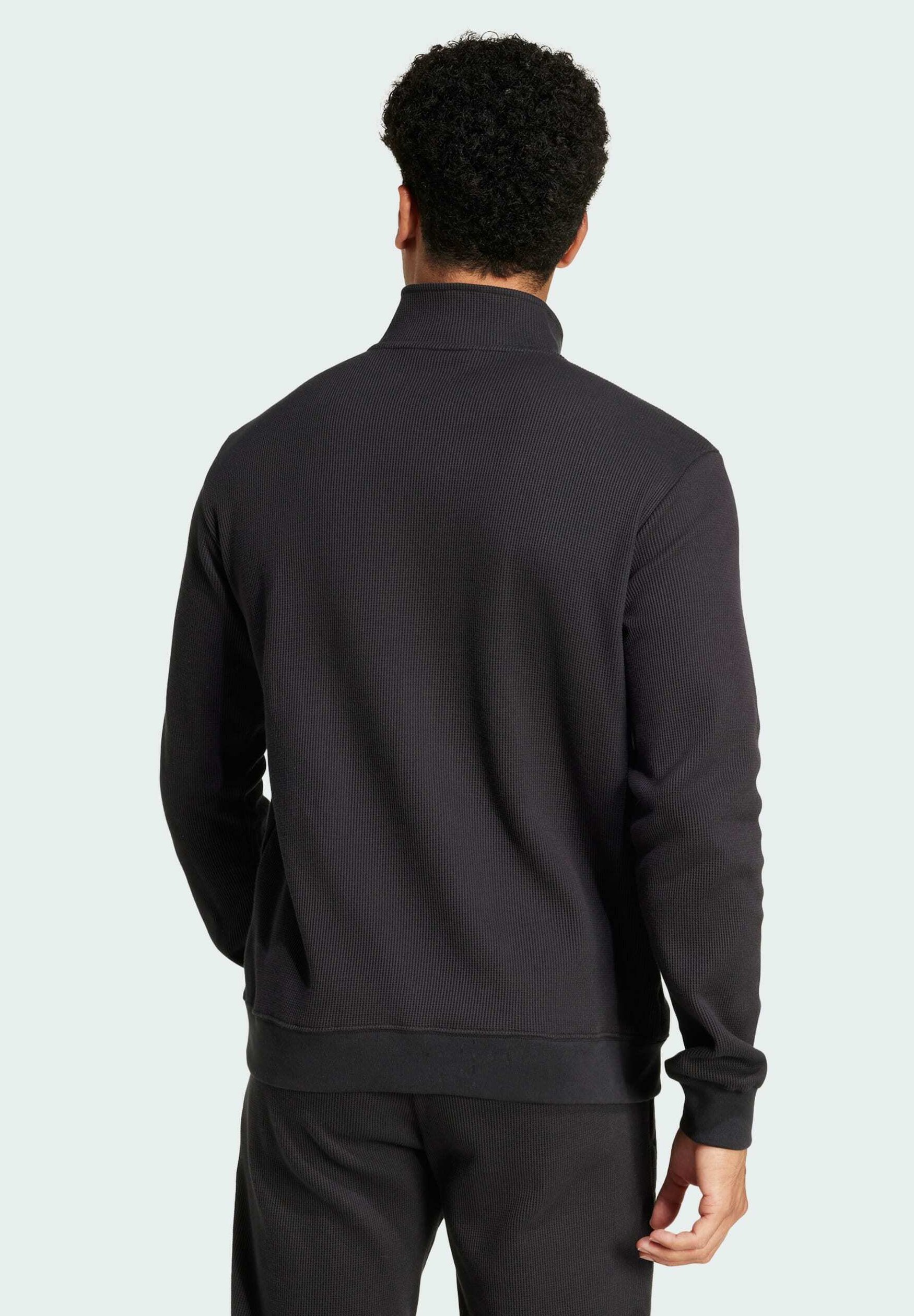 adidas Performance ALL BLACKS ESSENTIALS HALF-ZIP WAFFLE