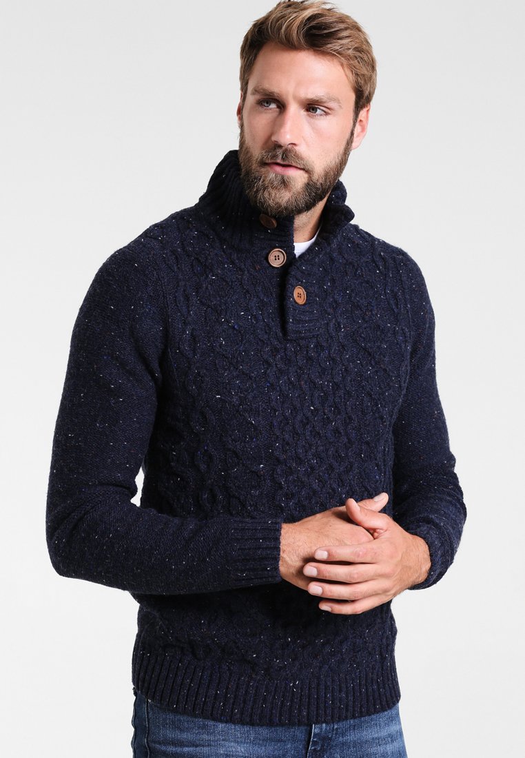 Pier One - Pullover - mottled dark blue, Agrandir