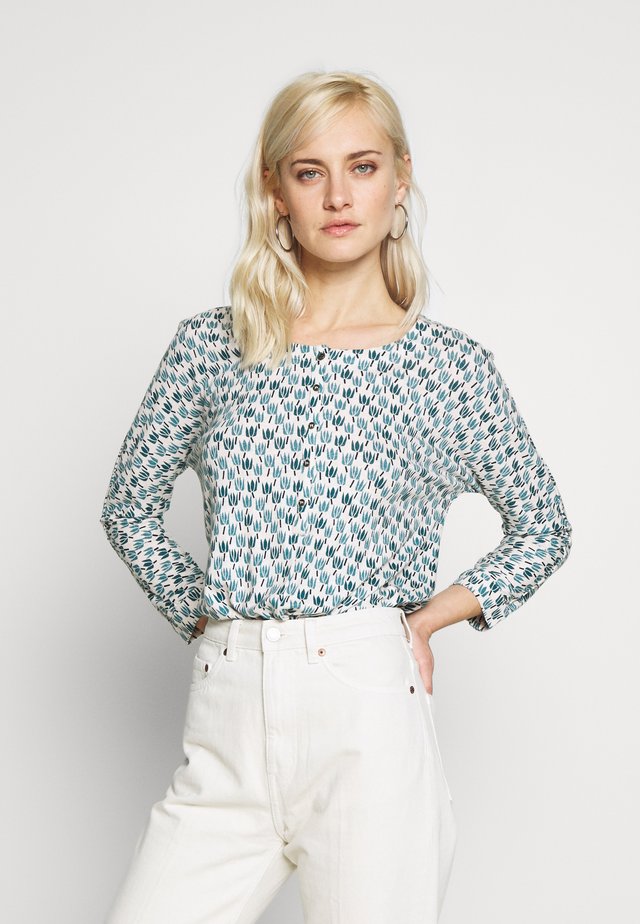 TIE HEM - Maglietta a manica lunga - blue