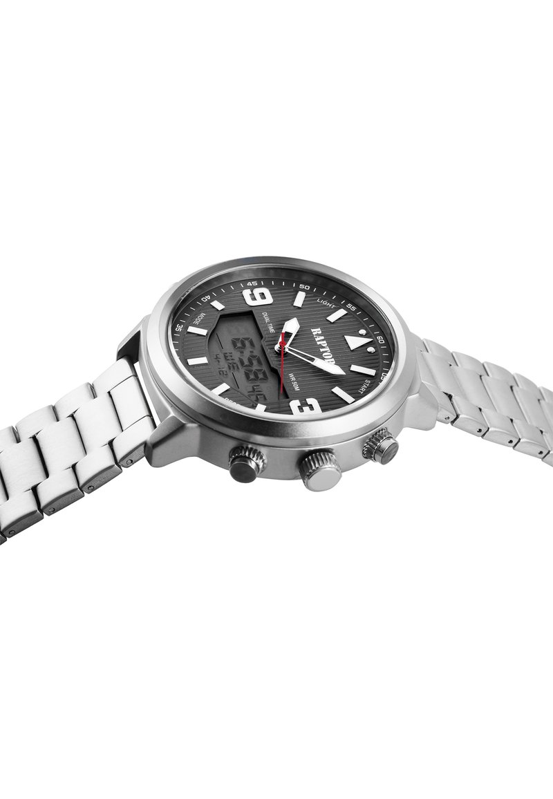 Herren Analoguhren | RAPTOR Uhr silberfarbig/silberfarben - AJ35839 Herren Analoguhren | RAPTOR Uhr silberfarbig/silberfarben - AJ35839