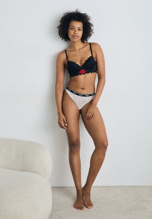 THONG 3 PACK - Thong - white/blue