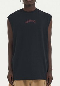 Ed Hardy SNAKE & SKULL IN FLAMES SLEEVELESS  - Top - black