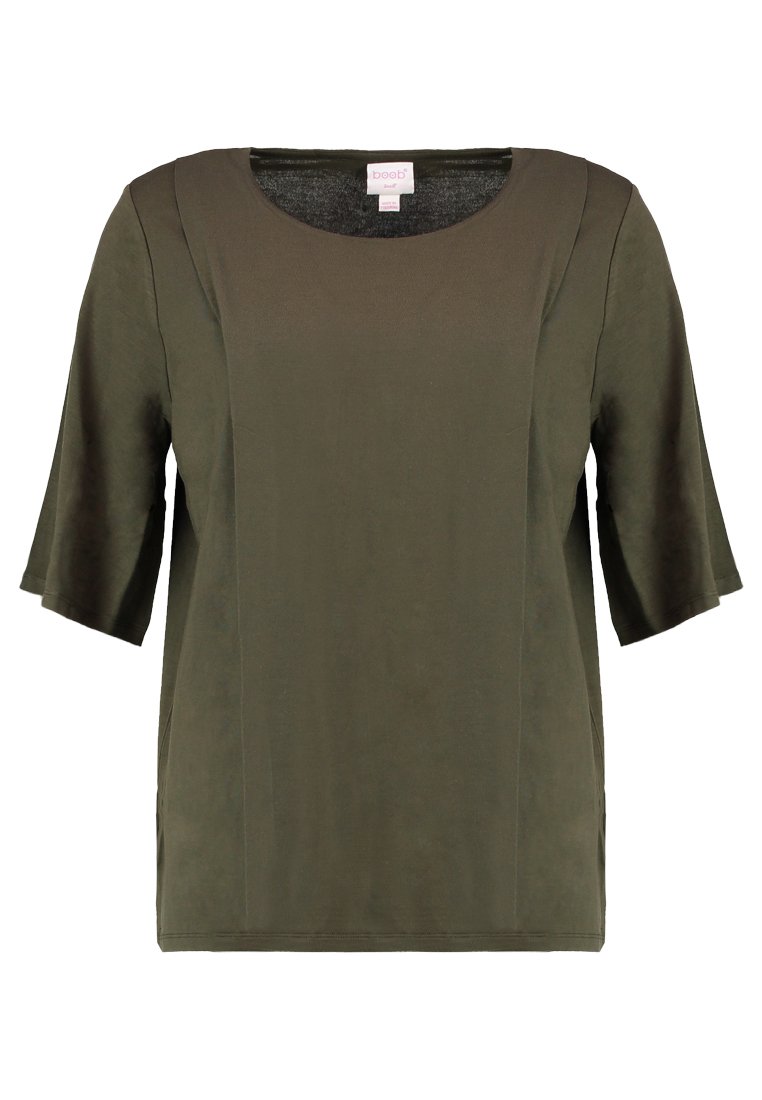 Boob T-shirt basic donkergroen