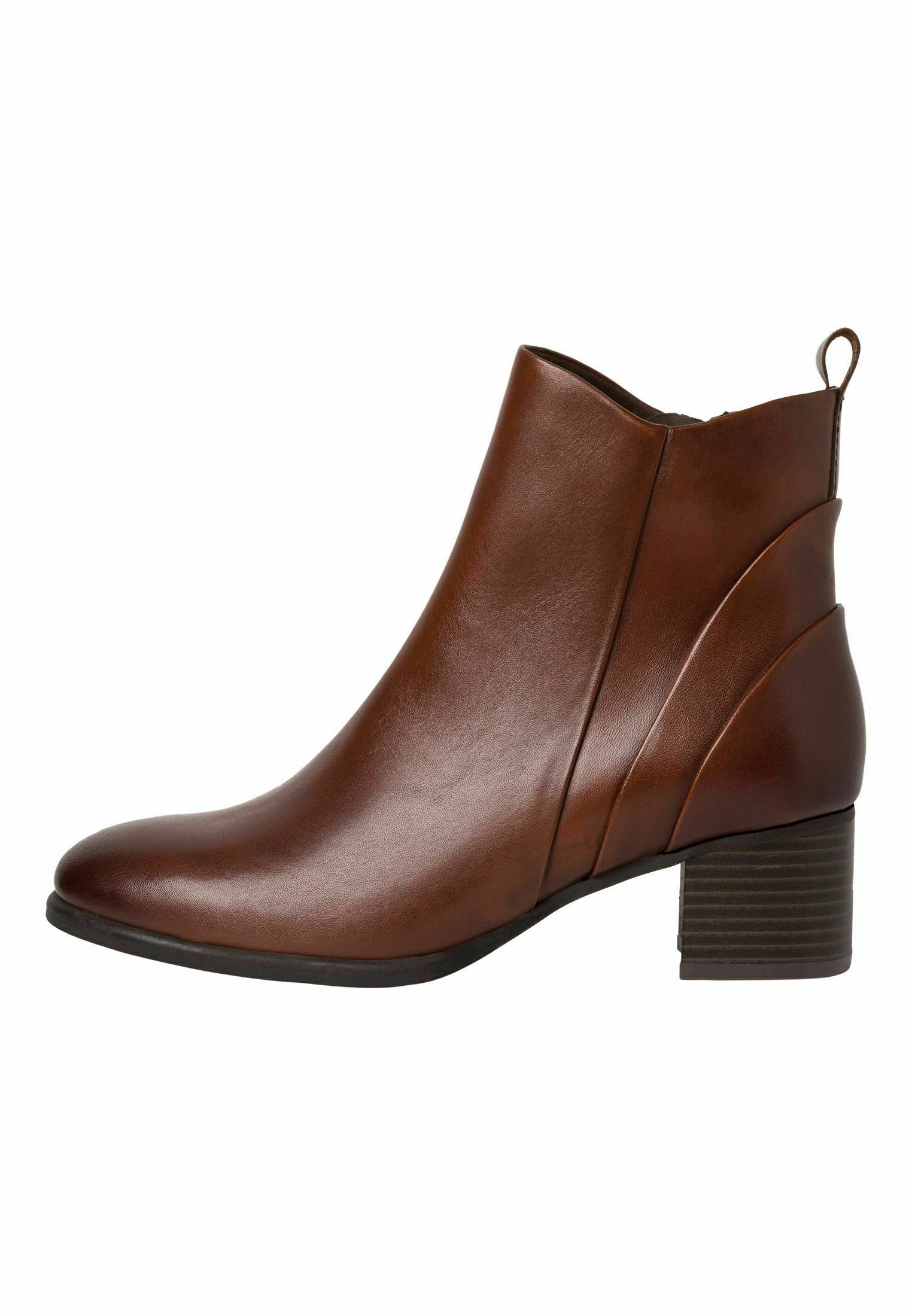 Ripley - BOTINES MUJER MARRÓN CASUAL CUÑA 4 CIERRE 1023L-60