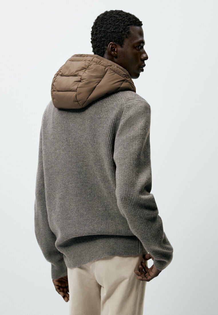 Massimo Dutti Cardigan - grey - Zalando 