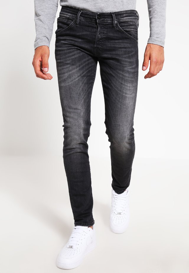 JJIGLENN JJFOX  - Slim fit jeans - black denim