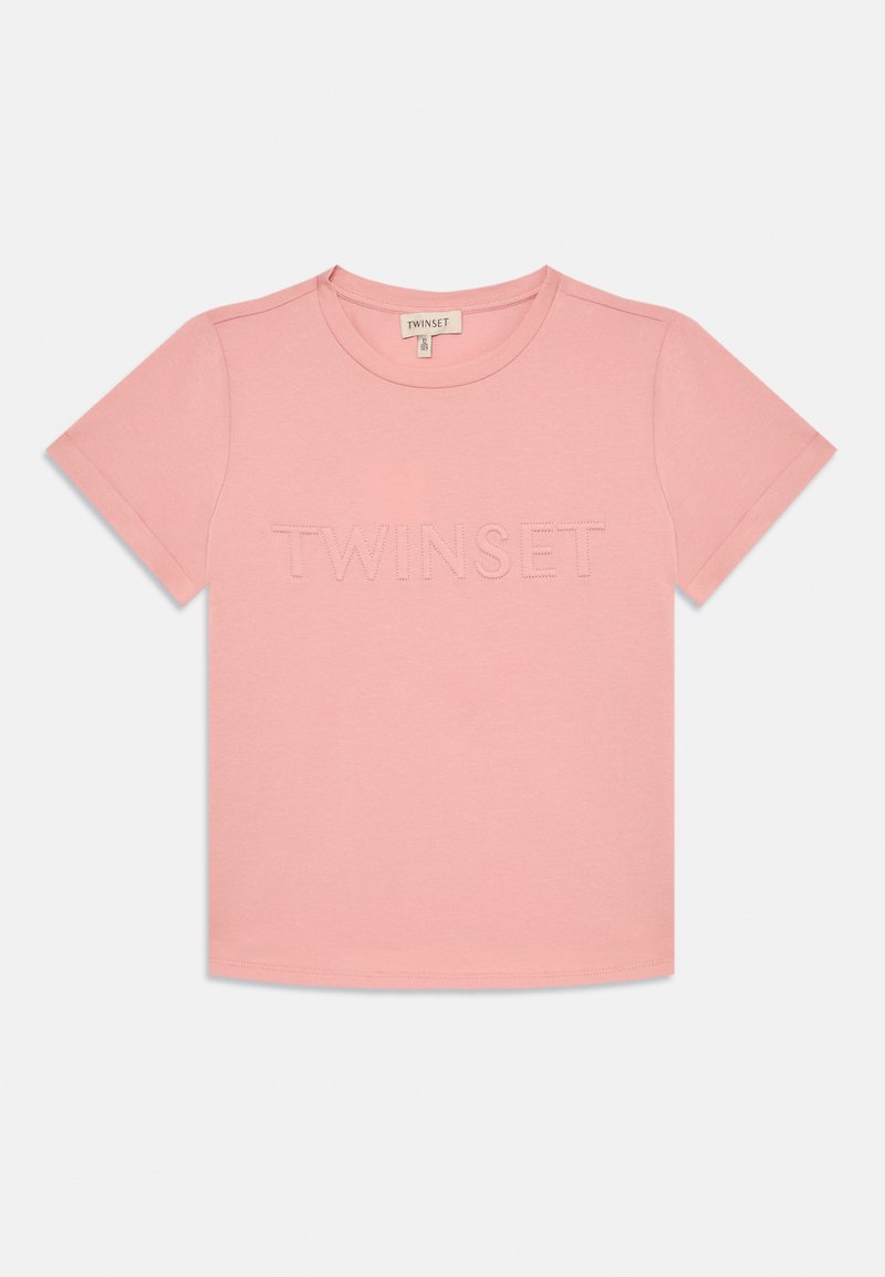 TWINSET T-shirt basic donkerroze