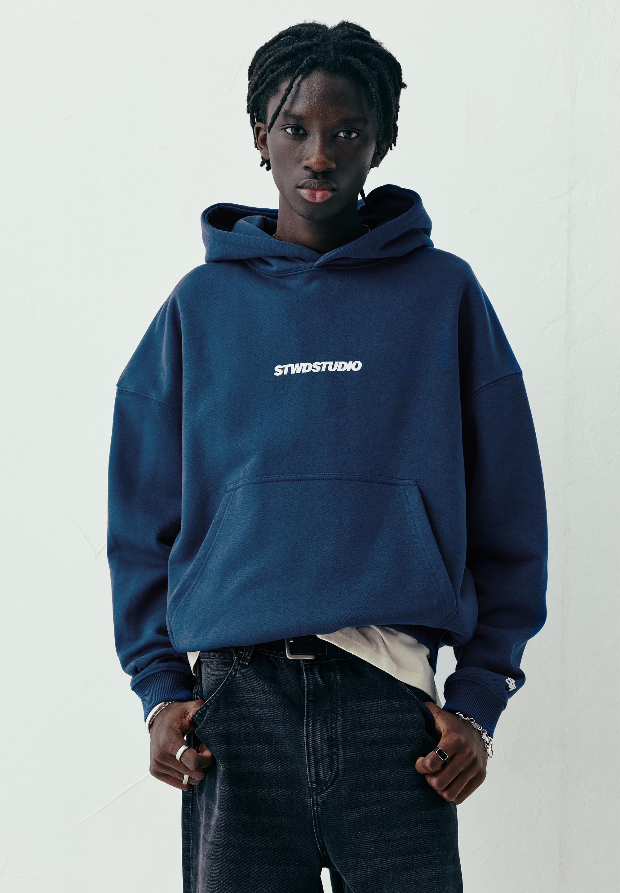 SNIDEL ダークブルー PULL&BEAR STWD STUDIO - Hanorac - blue/albastru - Zalando.ro