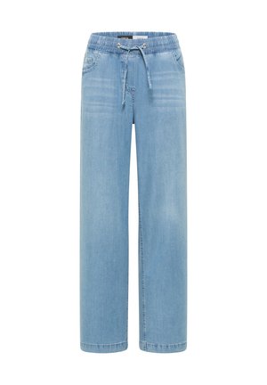 Cecil, HIGH WAIST WIDE-LEG JEANS LOOSE FIT - Wide Leg - light blue used wash
