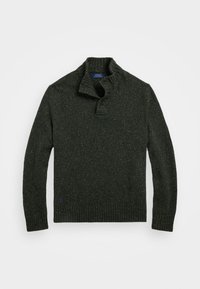 SPECKLED WOOL BLEND MOCKNECK SWEATER - Pulóver - olive