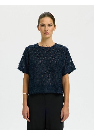 KURZEN ÄRMELN - Blouse - dark sapphire