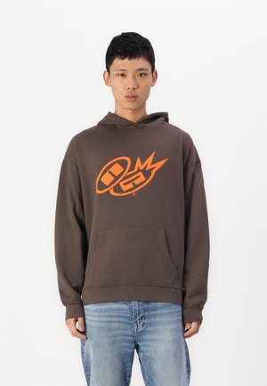 Kapuzenpullover - brown washed