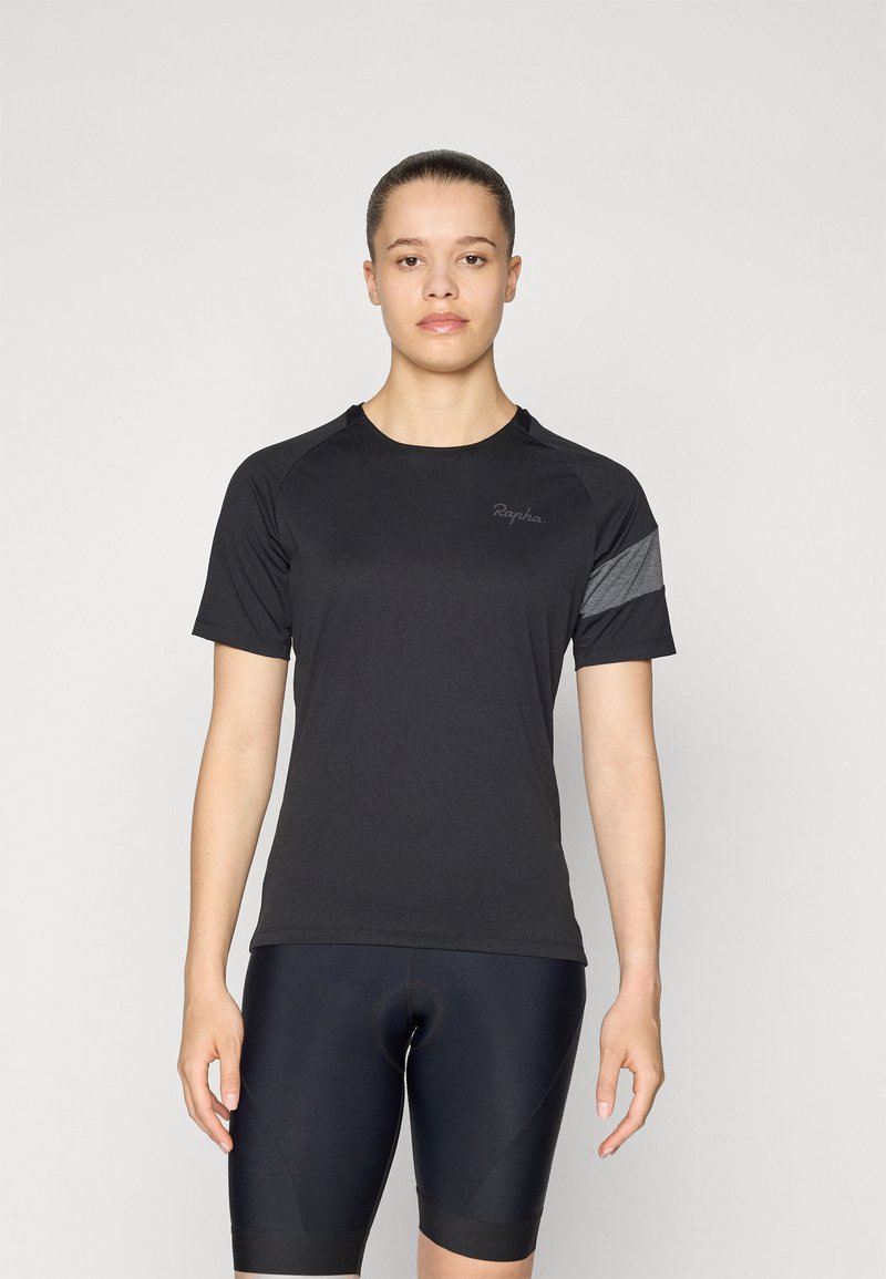 Rapha - WOMENS TRAIL TECHNICAL  - Sportiniai marškinėliai trumpomis rankovėmis - black/grey, Padidinti