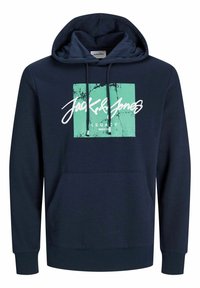 Džemperis su gobtuvu - navy blazer