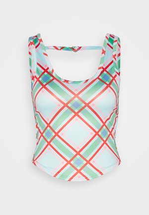 Neon & Nylon AUDREY CUTOUT BUCKLE - Top - aruba blue multi