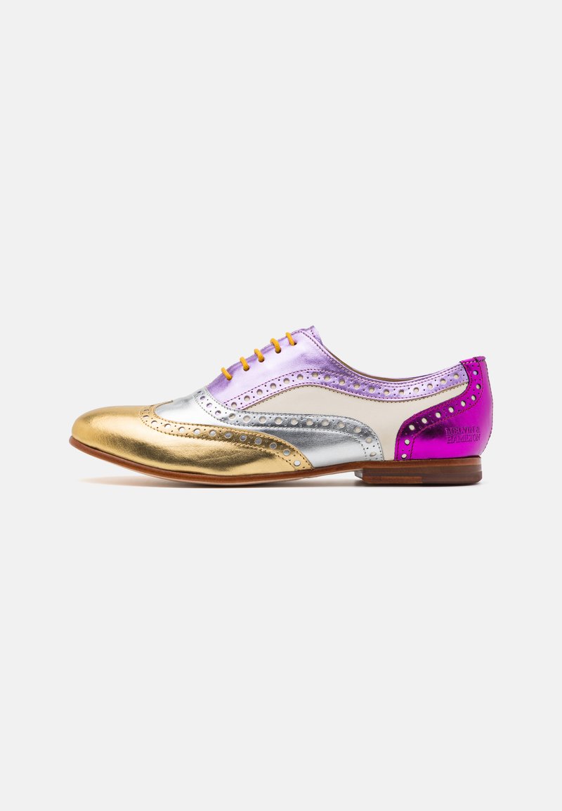 Melvin & Hamilton SONIA 1 - Elegantní šněrovací boty - gold/silver/rose/white/fuxia/beige/natural