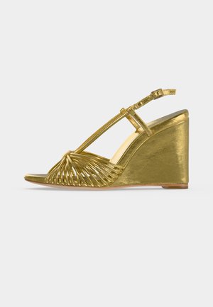 Loeffler Randall, MARREN - Sandales compensées - gold-coloured