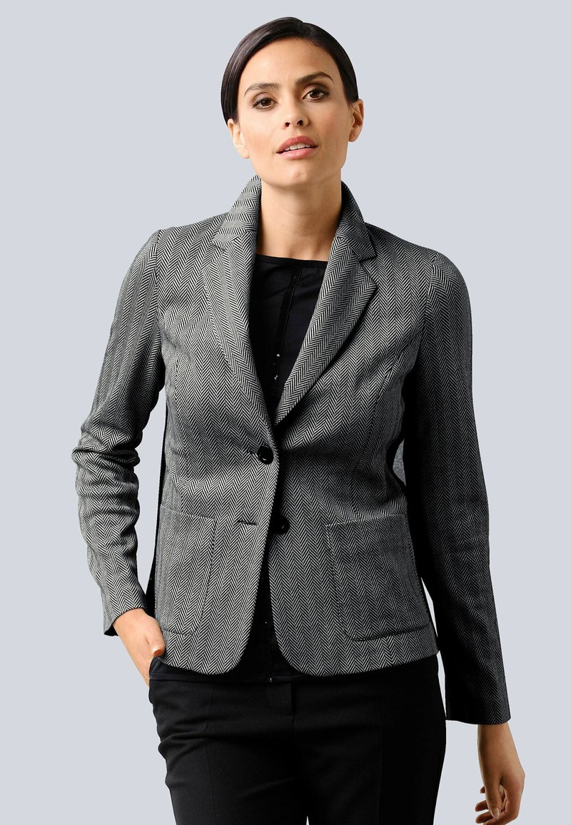 Damen Leichte Jacken | Alba Moda Blazer grau,schwarz/schwarz - QB76495 Damen Leichte Jacken | Alba Moda Blazer grau,schwarz/schwarz - QB76495