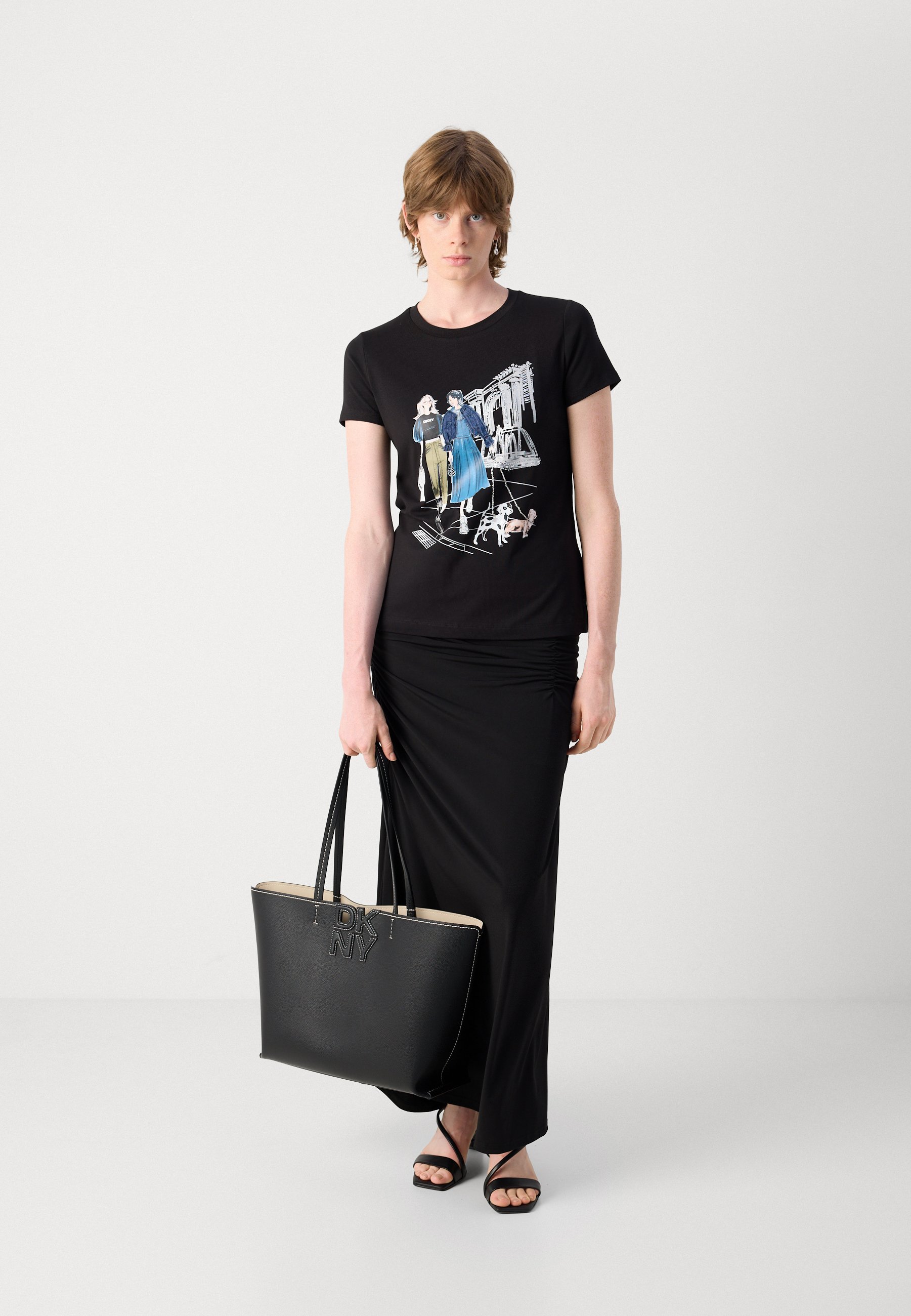 DKNY MET MUSEUM COVERSATIONAL - Print T-shirt - black - Zalando.co.uk