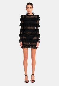 OW Collection - GRACE MESH - Cocktail dress / Party dress - black Thumbnail Image 1