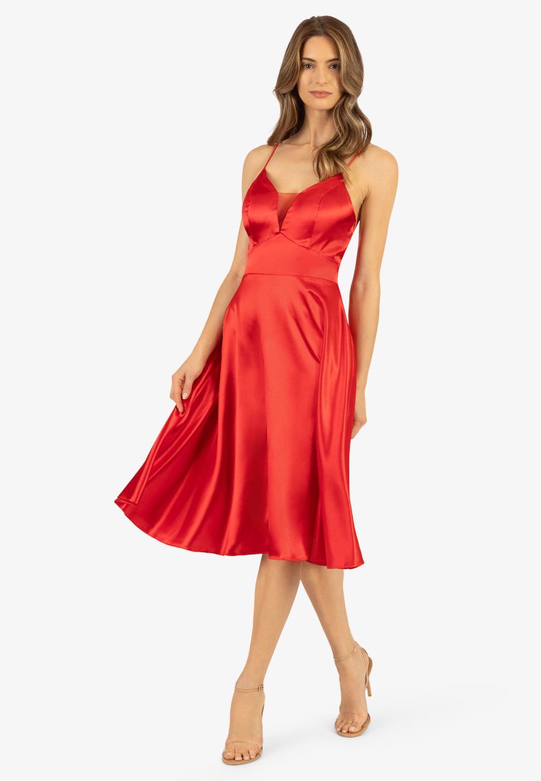 Apart Glamour Cocktailjurk rood Apart Glamour Cocktailjurk rood