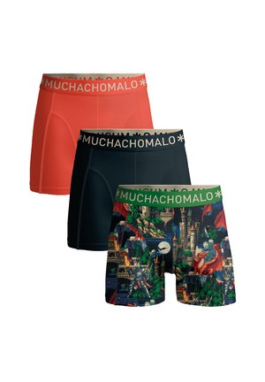 3-PACK - Boksershorts - print black orange