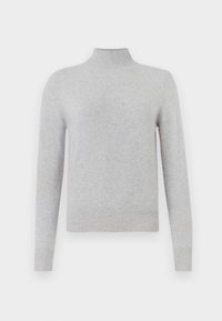 SIMPLE HIGH NECK SWEATER - Jumper - light grey