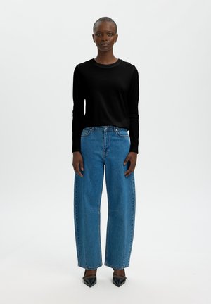 Selected SLFESSENTIAL - Top s dlhým rukávom - black