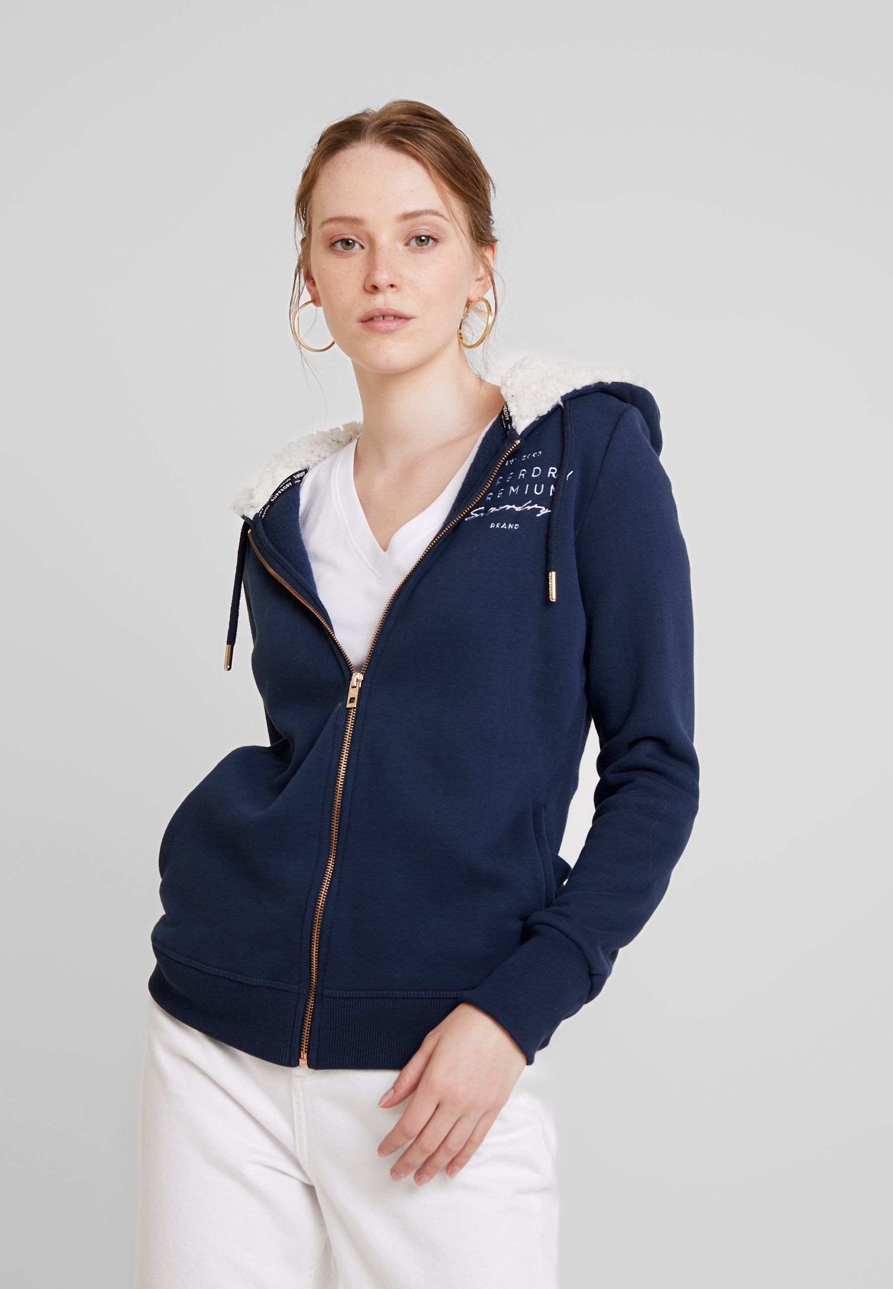 superdry applique ziphood