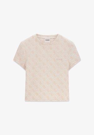 Guess, 4G-LOGO CROP-TOP - T-shirt imprimé - mehrfarbig beige