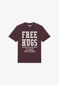 Niet geselecteerd, red brown