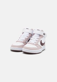 Nike Sportswear COURT BOROUGH MID 2 UNISEX - Høye joggesko - white/burgundy crush/platinum violet
