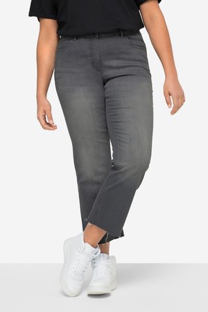 Angel of Style, 7/8 CLAIRE STRETCHKOMFORT GESCHNITTENER SAUM 5-POCKET - Jeans Slim Fit - medium gray