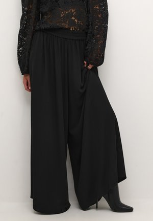 WIDE  - Trousers - black deep