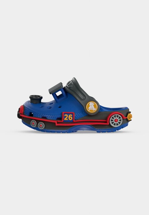 Crocs CLASSIC IAM TRAIN UNISEX - Slippers - blue bolt/carbon — foto 2