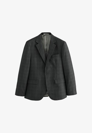 Next, SLIM FIT CHECK SUIT JACKET - Sakko - charcoal grey