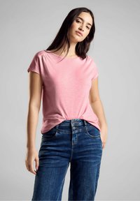 Street One MIT RAFFUNG - T-shirts basic - rosa