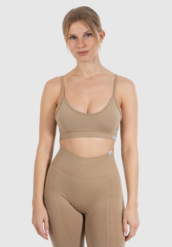 LAYNE SEAMLESS ADJUSTABLE BACK - Sport-BH mit leichter Stützkraft - hellbraun
